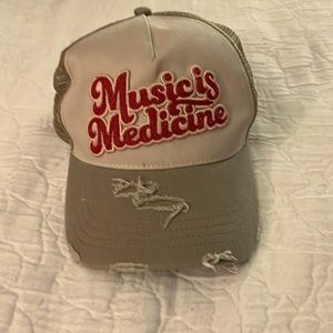 Trucker Hat Music Is Medicine by Miranda Lambert, only worn 1 time!